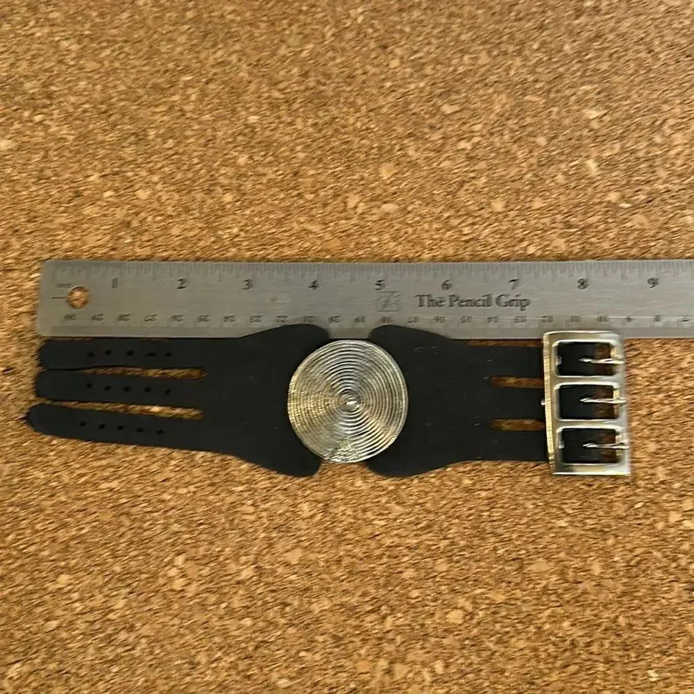 Leather handmade 3 buckle bracelet